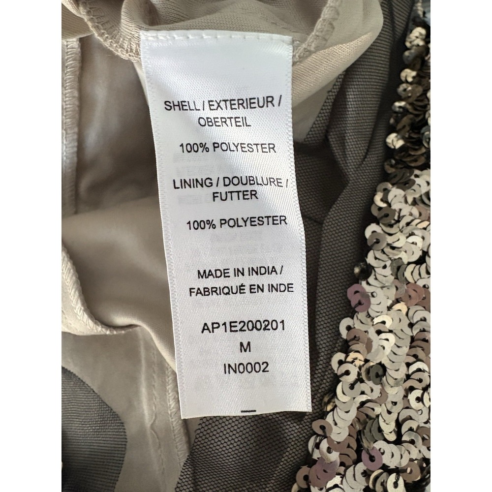 Adrianna Papell Sleeveless Sequin Party Cocktail Formal Dress Bronze Size 10 NWT - Picture 4 of 8